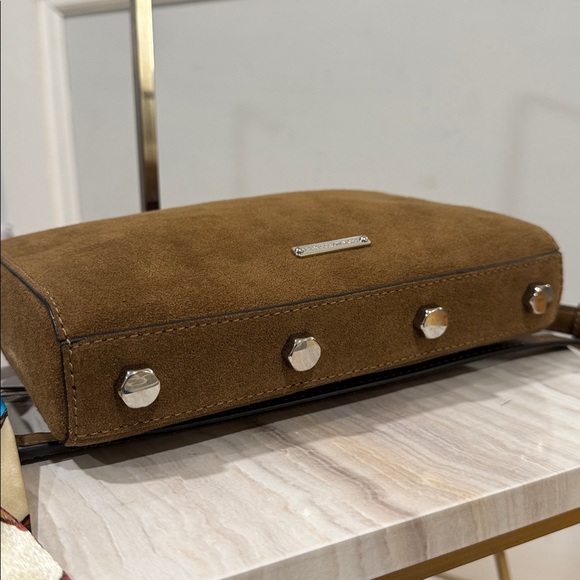 Rebecca Minkoff Avery Brown Suede Crossbody EUC - Picture 9 of 17